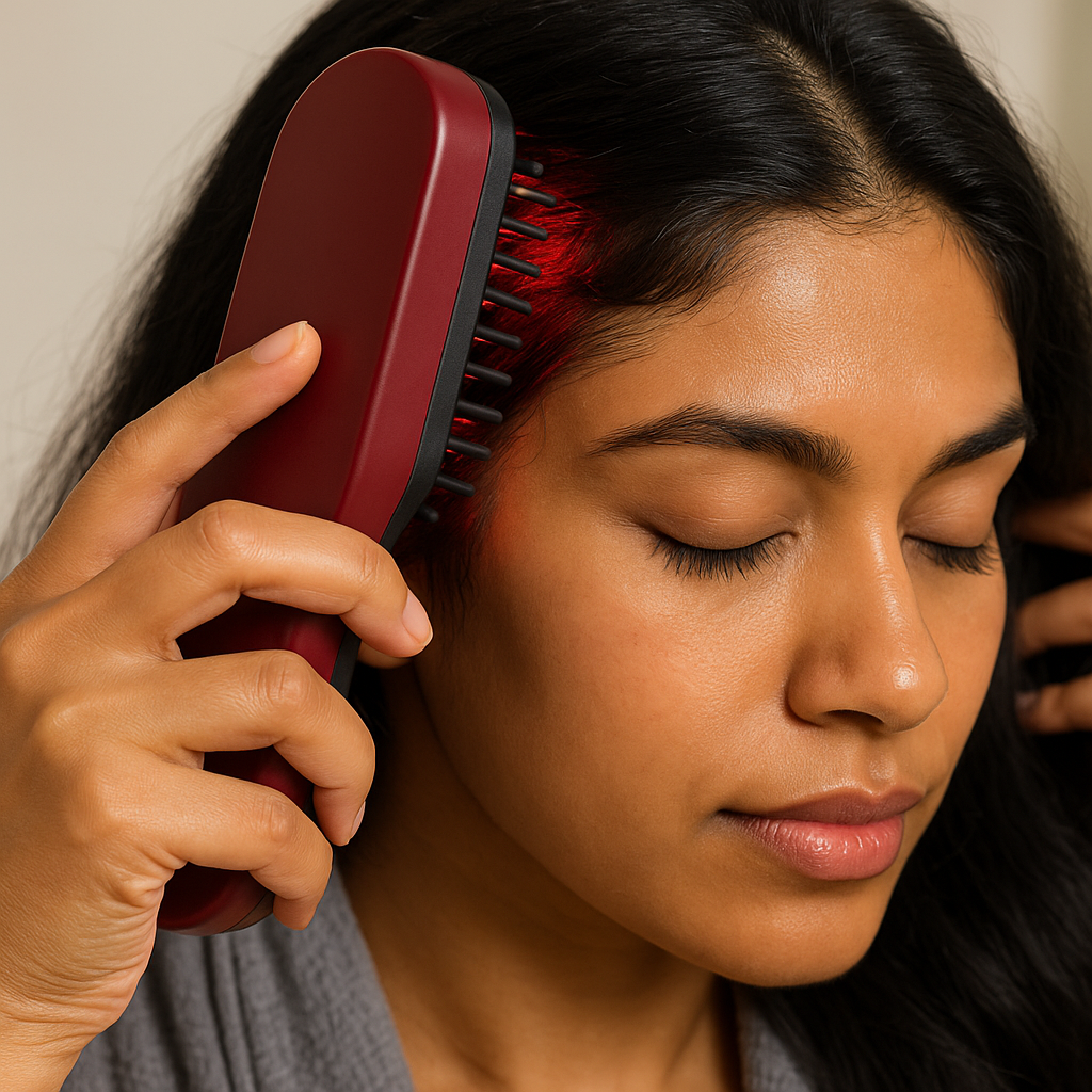 Silquie VibeComb™ – Electric Scalp Massager with Red Light Hair Therapy