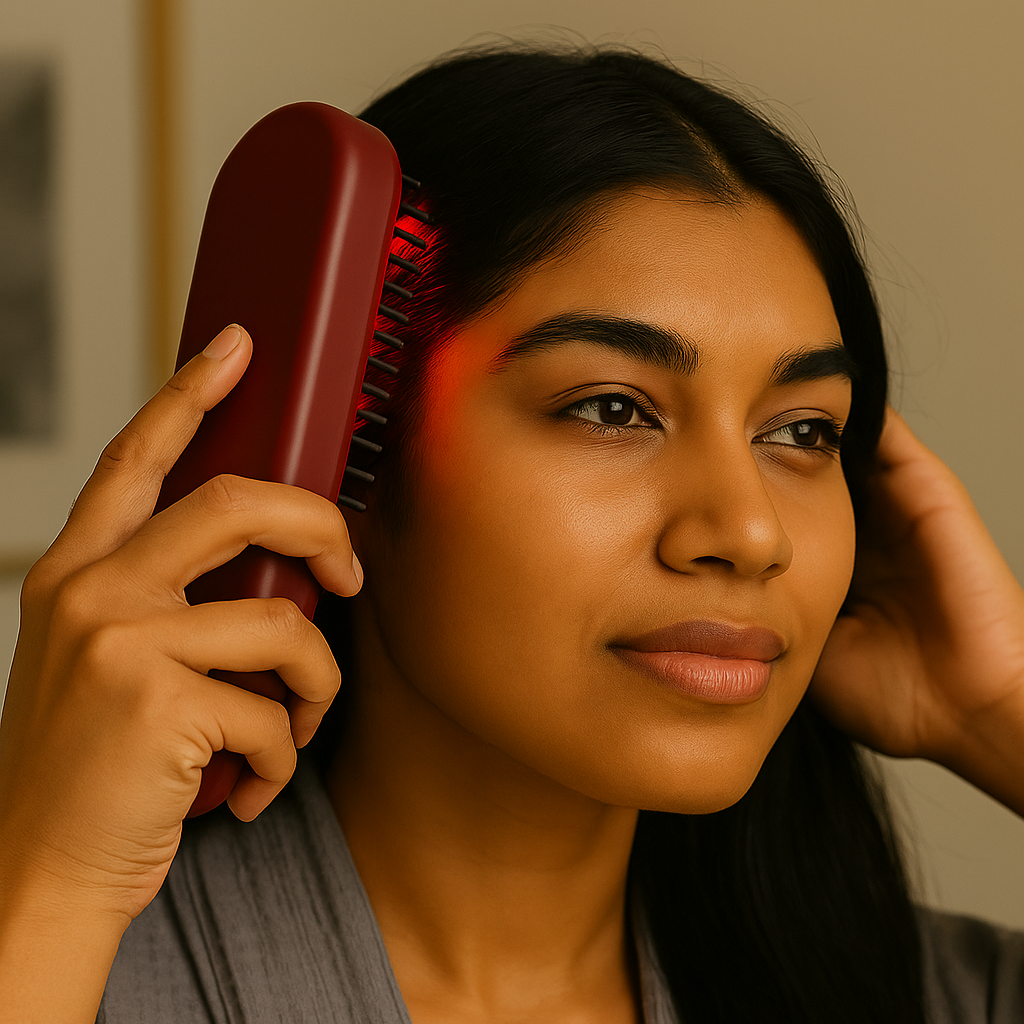 Silquie VibeComb™ – Electric Scalp Massager with Red Light Hair Therapy