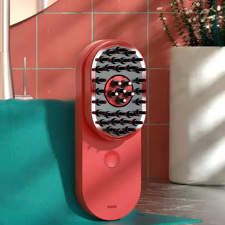 Silquie VibeComb™ – Electric Scalp Massager with Red Light Hair Therapy