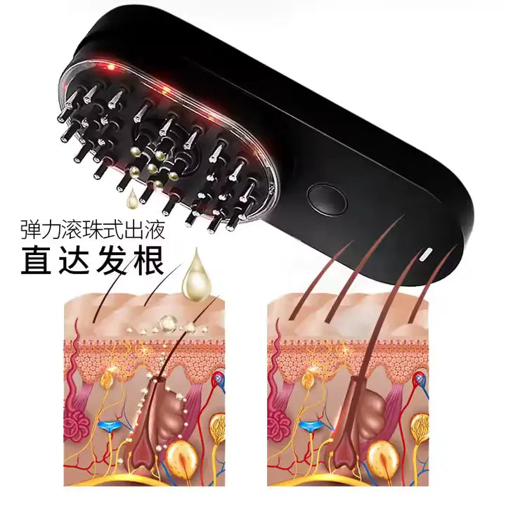 Silquie VibeComb™ – Electric Scalp Massager with Red Light Hair Therapy